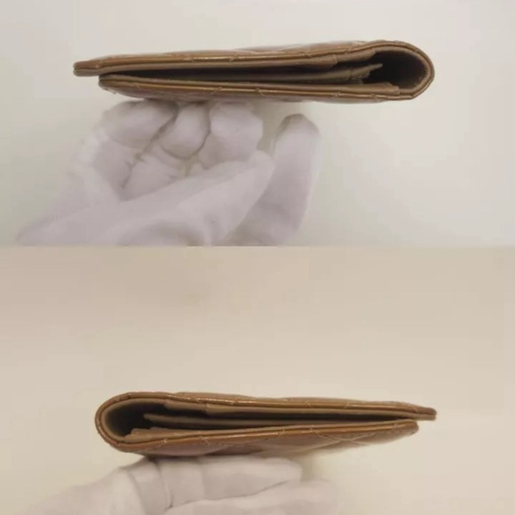 Authentic CHANEL Wallet Matelasse patent leather Bifold Long Wallet 💝 - Picture 5 of 8